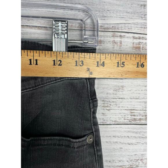 Madewell Cali Demi Boot Jeans Black 27 Stretch Classic High Rise Button Fly - Picture 4 of 7